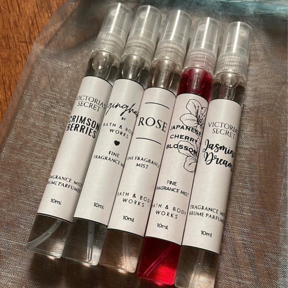 Bath & Body Works and Victoria’s Secret Fragrance Mists 10ml Decants
